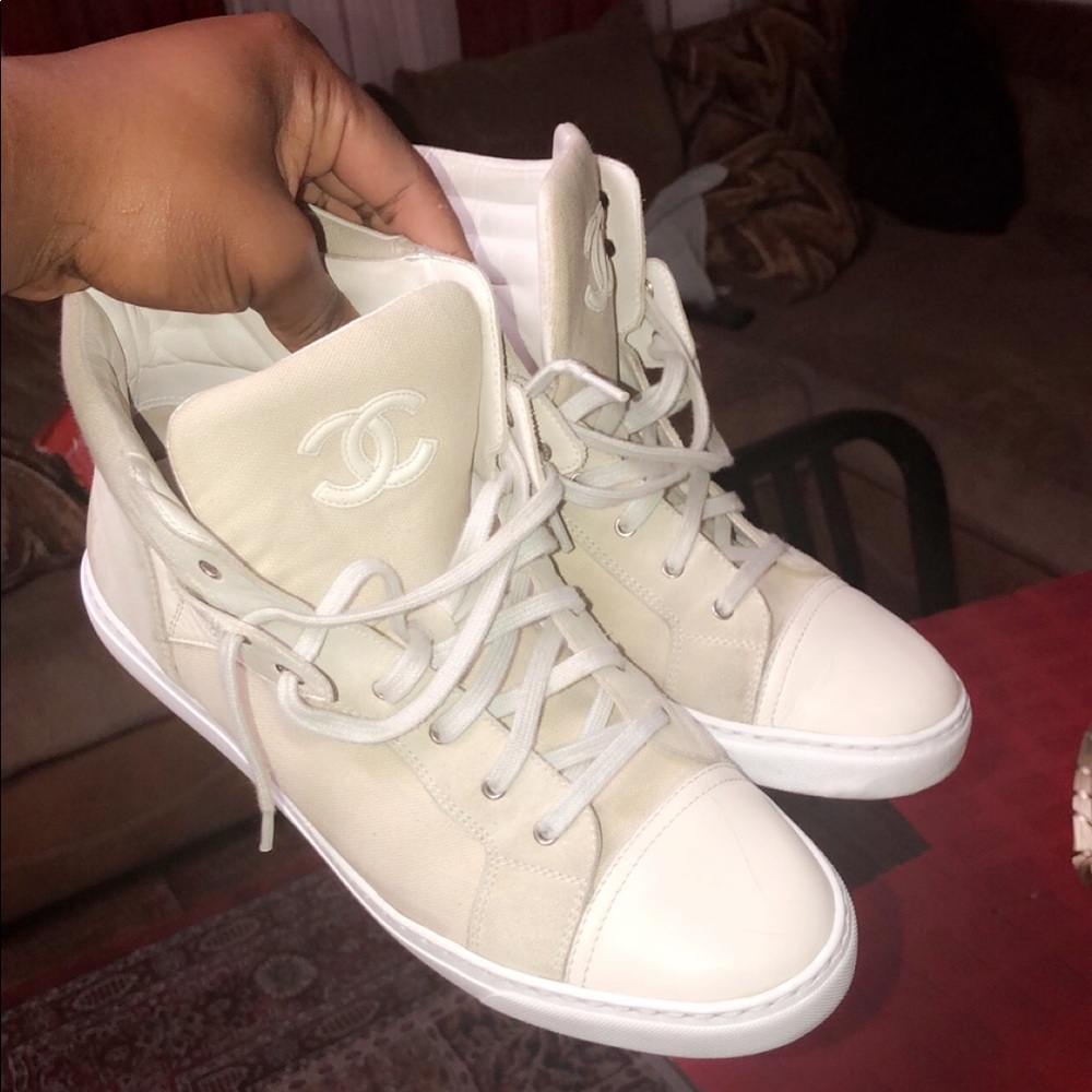 Chanel High Top Sneakers - Picture 1 of 7
